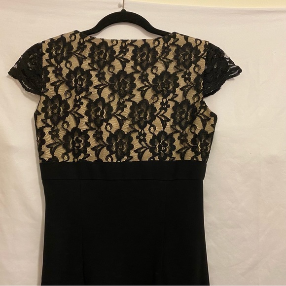 East 5th petite Black Dress with lace top Size 4P - Picture 4 of 7